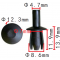 C 3741 Клипса Ø7 универсальная нажимная